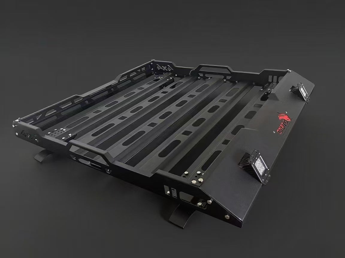 Pickup Truck Aluminum Tonneau Cover | Hard Lid & Hydraulic Flat Cap with Roof Rack Options