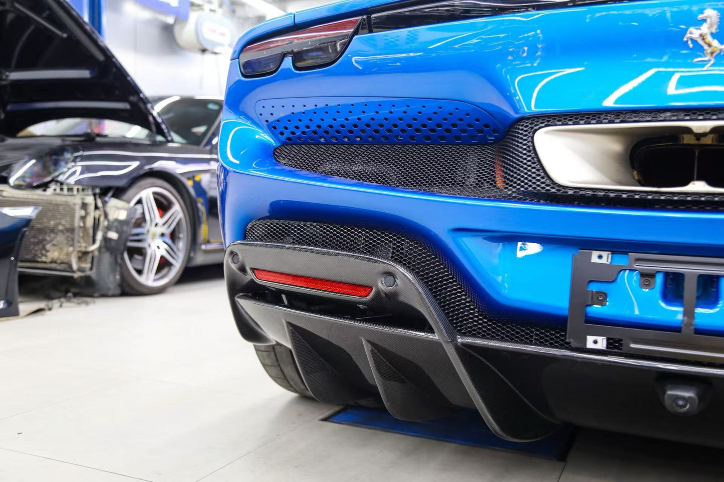 Ferrari 296 GTB Carbon Fiber Body Kit — Front Lip, Side Skirts & Rear Diffuser