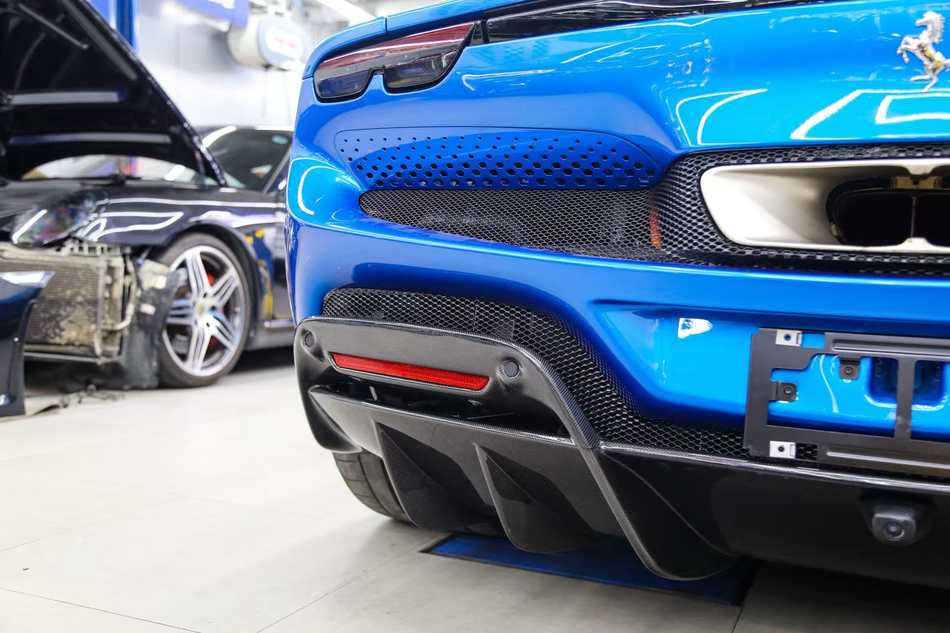 Ferrari 296 GTB Carbon Fiber Body Kit — Front Lip, Side Skirts & Rear Diffuser