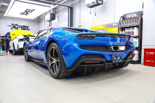 Ferrari 296 GTB Carbon Fiber Body Kit — Front Lip, Side Skirts & Rear Diffuser