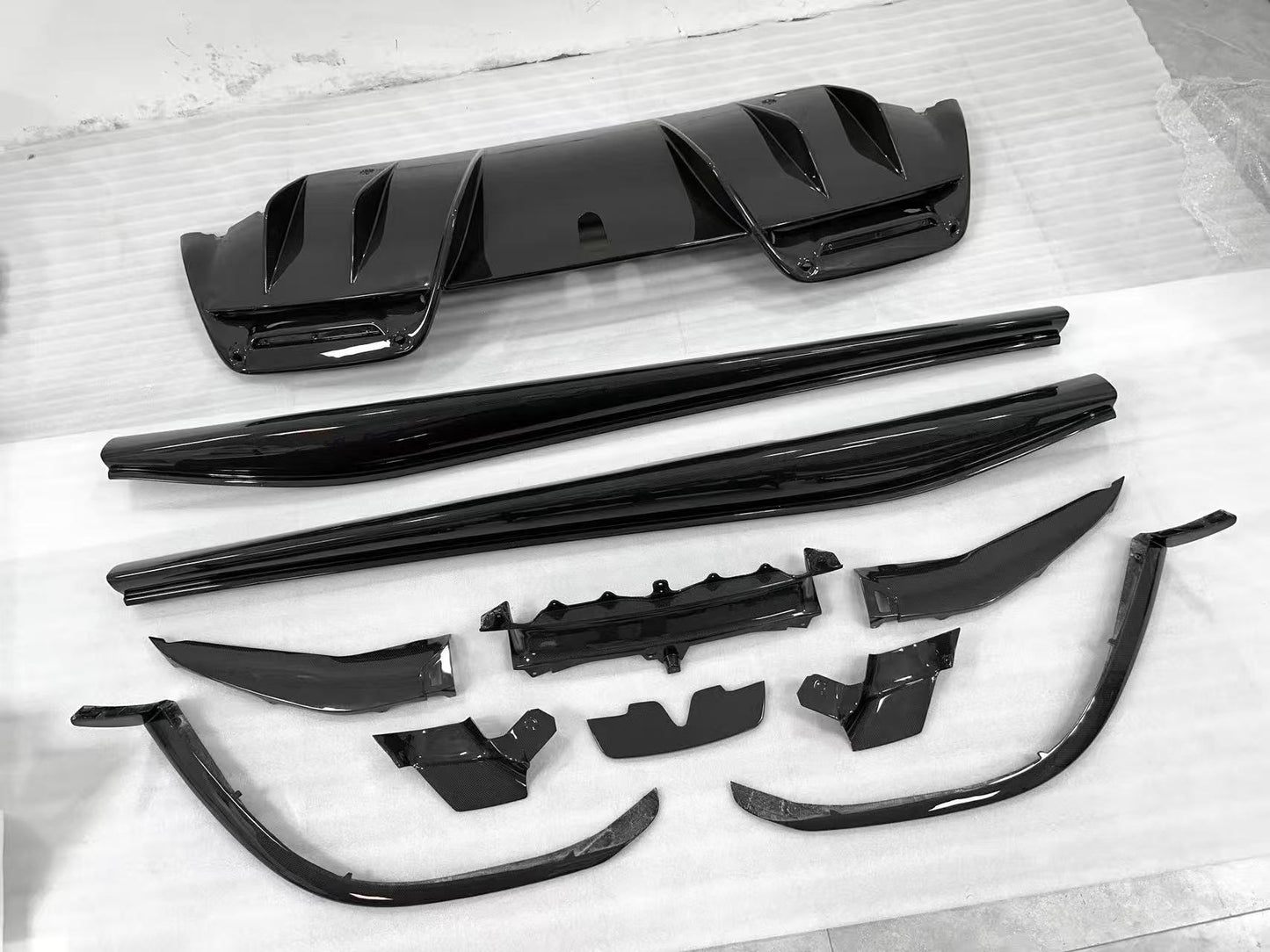 Ferrari 296 GTB Carbon Fiber Body Kit — Front Lip, Side Skirts & Rear Diffuser