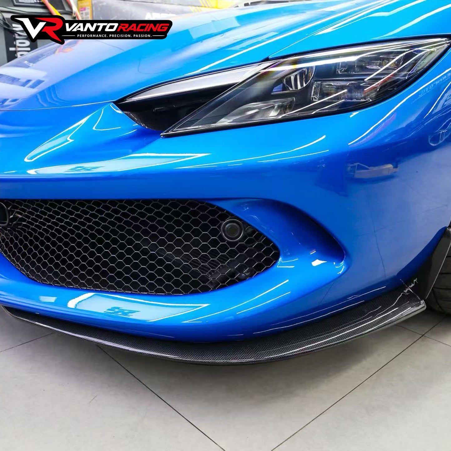 Kit Badan Gentian Karbon Ferrari 296 GTB — Lip Hadapan, Skirt Sisi & Pembaur Belakang