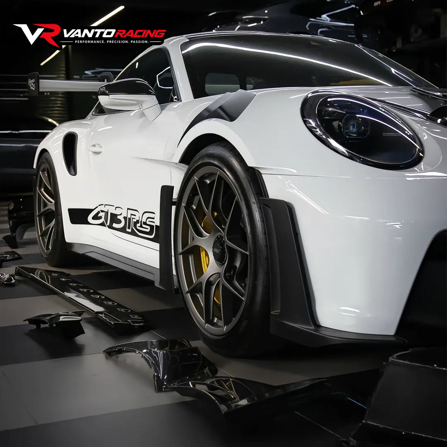 Porsche 911 992.1 GT3 Style Dry Carbon Fiber Hood Spoiler | Pilihan Lampu Brek Menegak & Mendatar