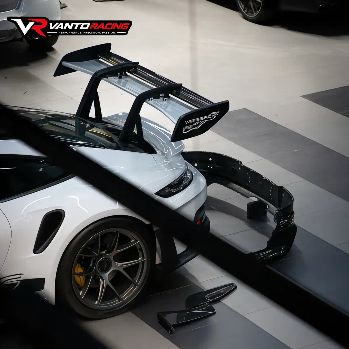 Porsche 911 992.1 GT3 Style Dry Carbon Fiber Hood Spoiler | Pilihan Lampu Brek Menegak & Mendatar