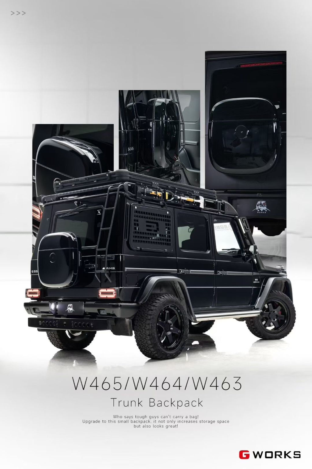 Mercedes-Benz G-Class G463 G464 G465 G580 EV-Style Rear Spare Wheel Cover