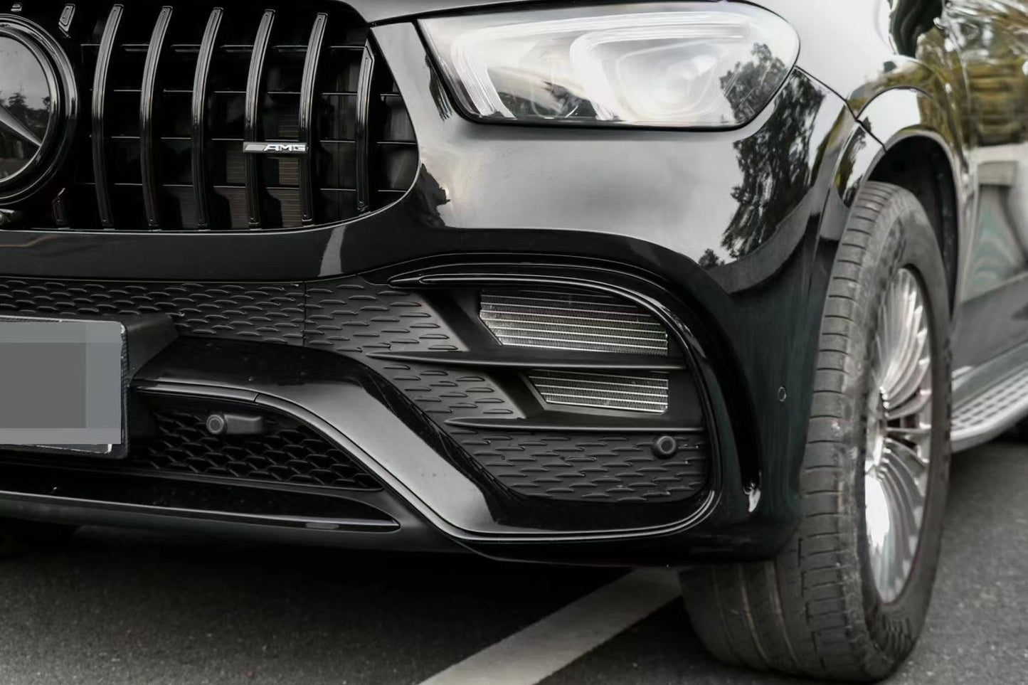 Peningkatan Mercedes-Benz GLE 167 kepada Kit Pemasangan Bampar Hadapan & Gril GLE63