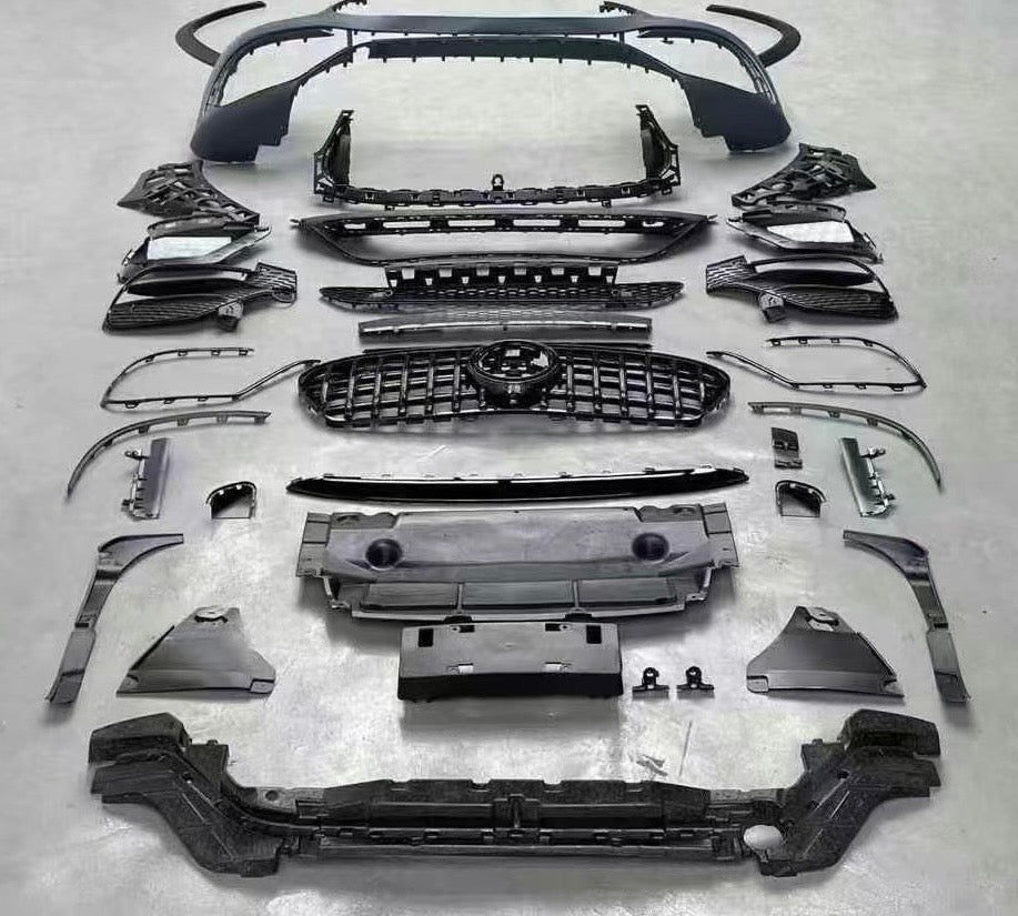 Mercedes-Benz GLE 167 Upgrade to GLE63 Front Bumper Assembly & Grille Kit