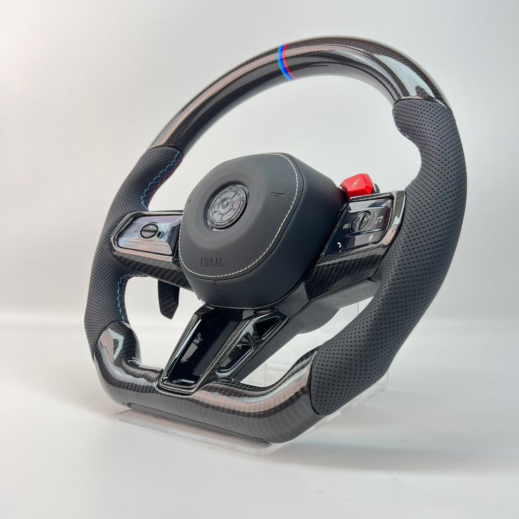 BMW M5 G90 Dry Carbon Fiber Steering Wheel – Compatible with F & G Chassis