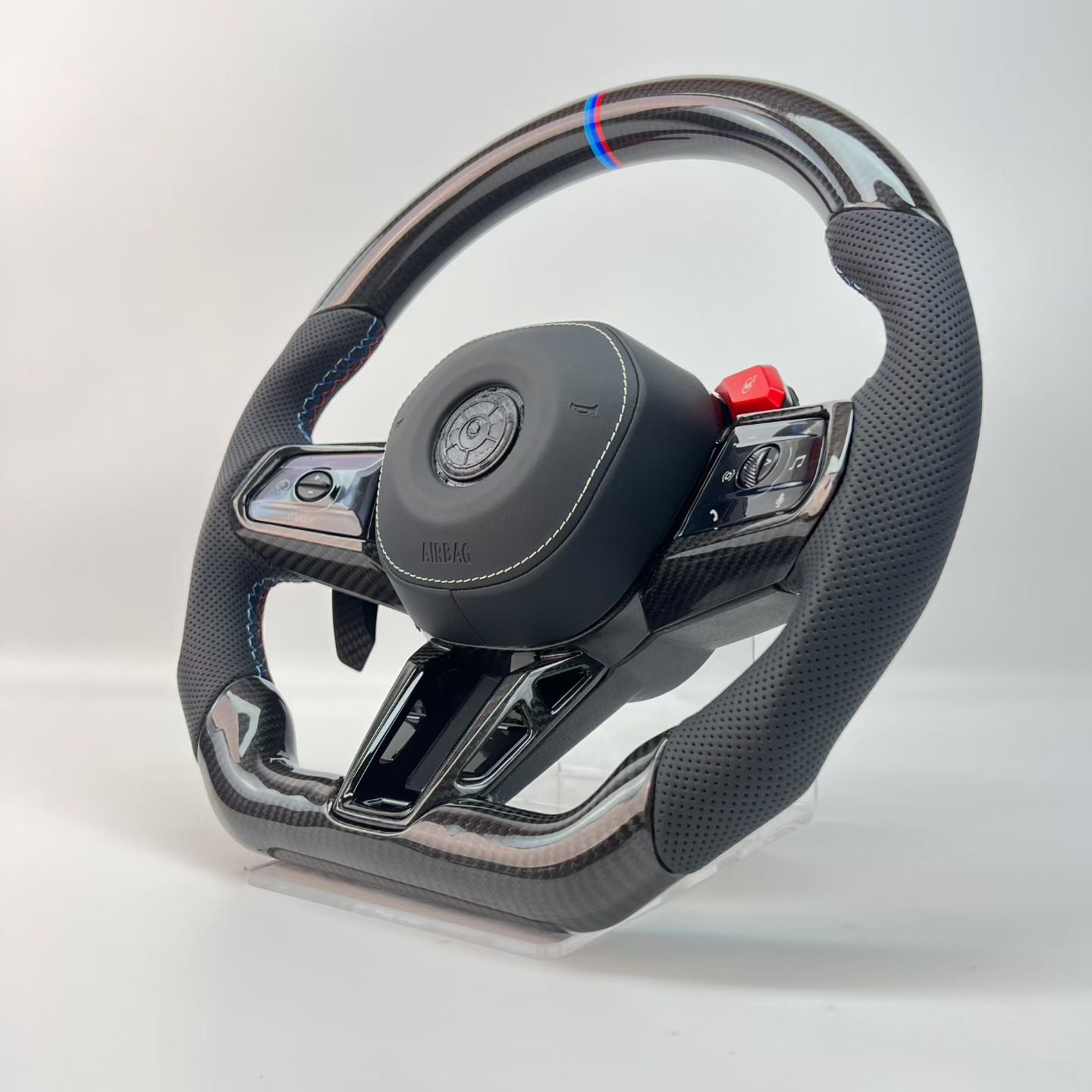 BMW M5 G90 Dry Carbon Fiber Steering Wheel – Compatible with F & G Chassis