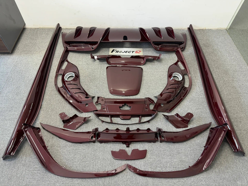 Ferrari 296 GTB Carbon Fiber Body Kit — Front Lip, Side Skirts & Rear Diffuser