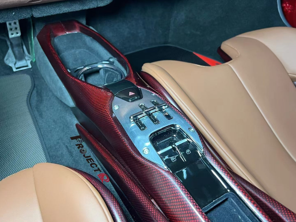 Ferrari 296 GTB Carbon Fiber Body Kit — Front Lip, Side Skirts & Rear Diffuser