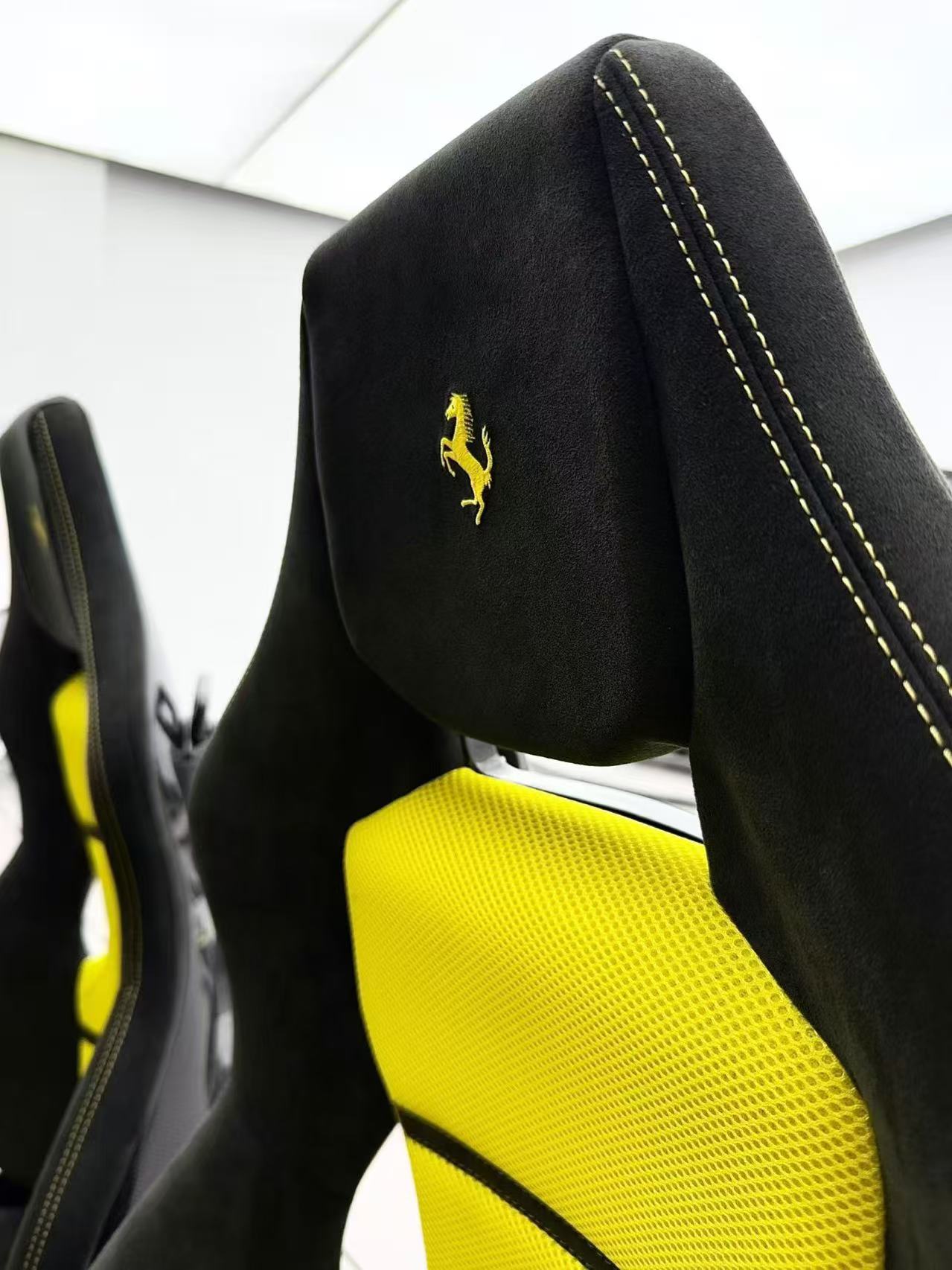 Lightweight Dry Carbon Fiber Racing Seat | Universal Fit & Ferrari Dedicated Models