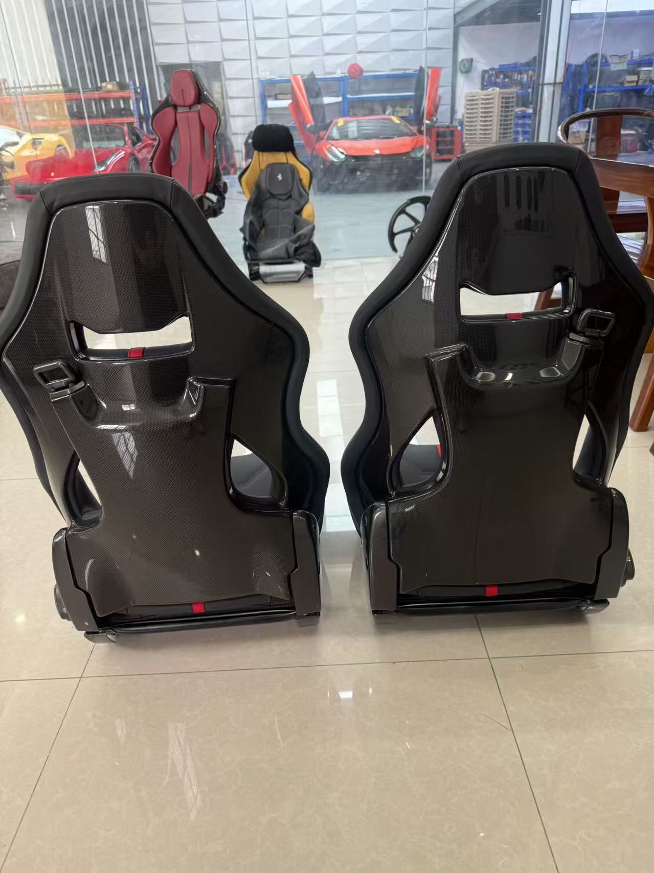 Lightweight Dry Carbon Fiber Racing Seat | Universal Fit & Ferrari Dedicated Models