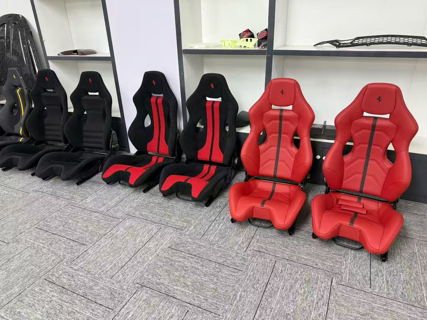 Lightweight Dry Carbon Fiber Racing Seat | Universal Fit & Ferrari Dedicated Models
