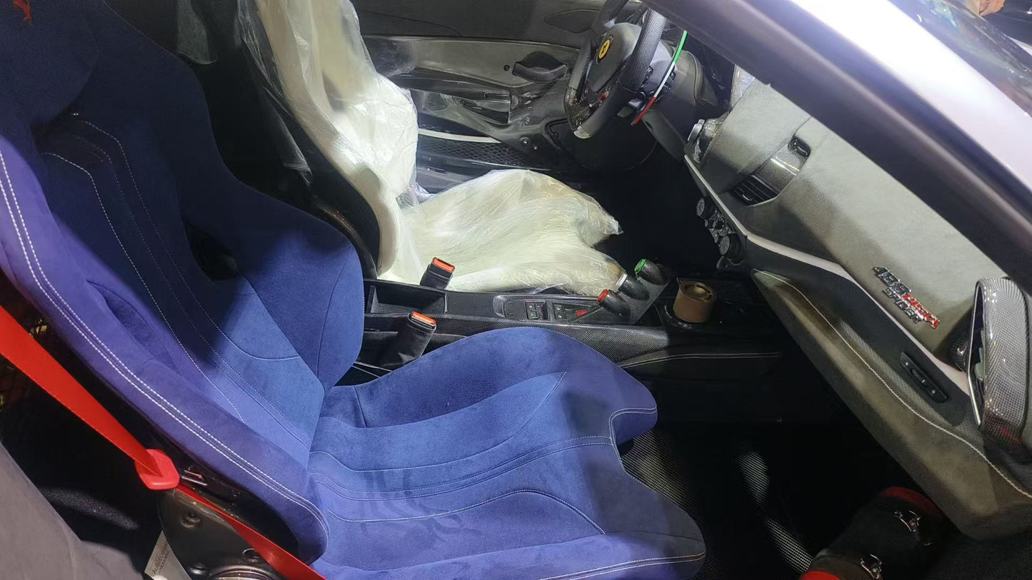 Lightweight Dry Carbon Fiber Racing Seat | Universal Fit & Ferrari Dedicated Models