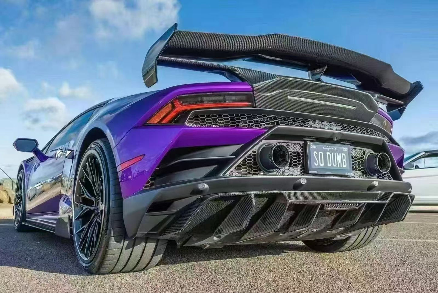Lamborghini Huracán EVO / LP580 / LP610 Dry Carbon Fiber Rear Wing | EVO Style Upgrade