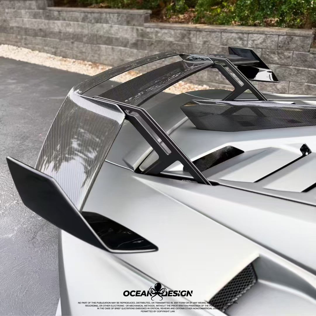 Lamborghini STO Dry Carbon Fiber Large Rear Wing