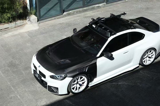 BMW G42 G87 Dry Carbon Fiber Hood & Fenders – N-Style Vented