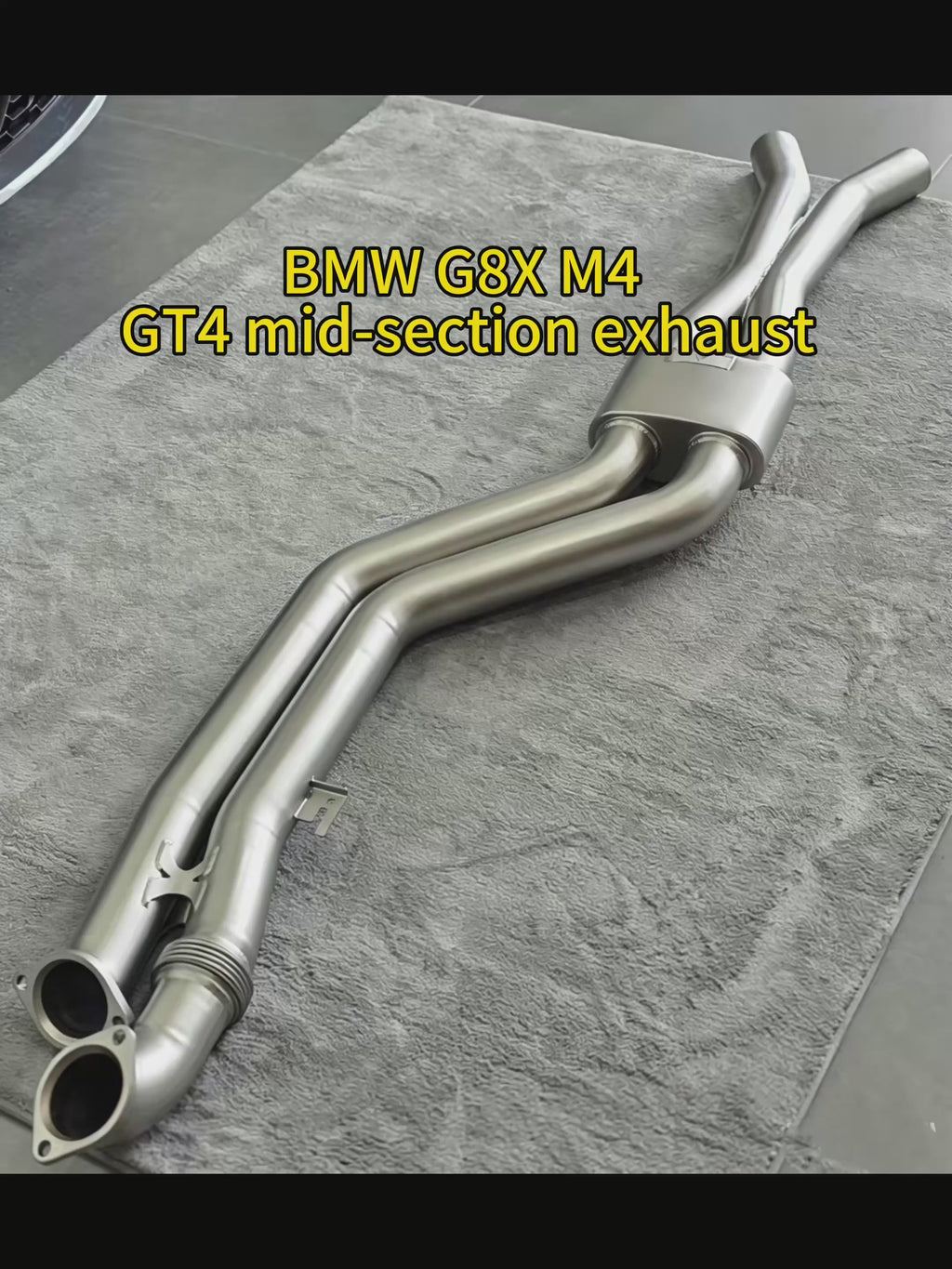 BMW M2 M3 M4 G87 G80 G81 G82 G83 GT4-Style Mid-Pipe Exhaust Section