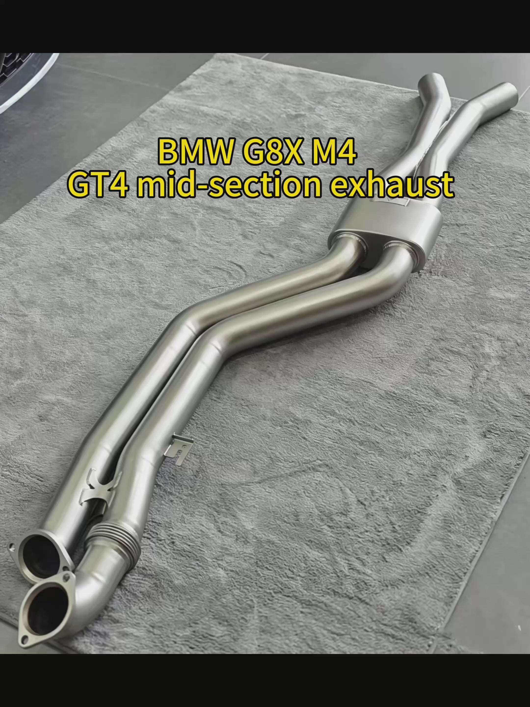 BMW M2 M3 M4 G87 G80 G81 G82 G83 GT4-Style Mid-Pipe Exhaust Section