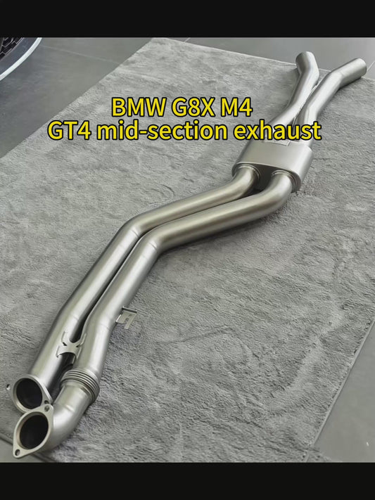 宝马G87 G80 G82 G83 G81 M3 M2 M4升级GT4中段排气 自然吸气般的效果 浑厚质感强